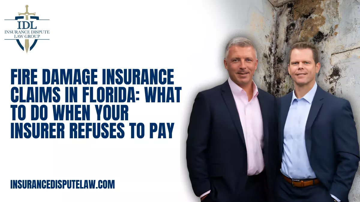 A fire can be one of the most devastating events a Florida homeowner or property owner can experience. Beyond the immediate danger, fire often leaves behind extensive structural damage, smoke contamination, and the loss of personal belongings. While insurance is supposed to provide financial protection after such a loss, many policyholders find their fire damage insurance claim denied, delayed, or underpaid.