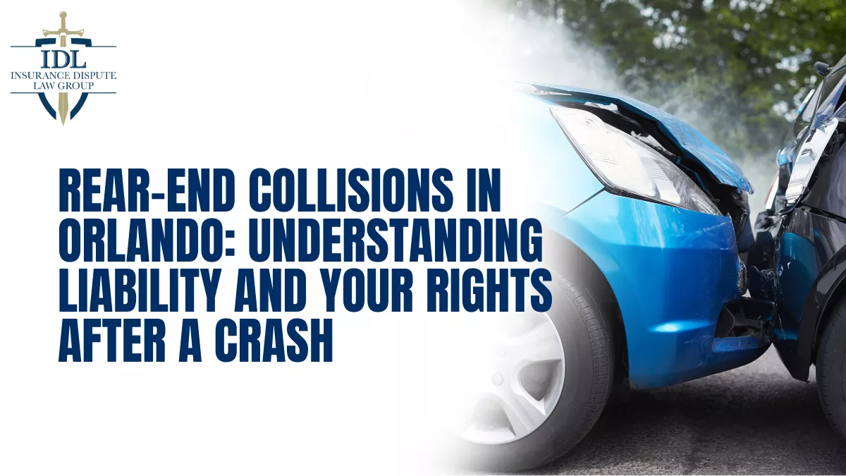 Rear-end collisions are one of the most common types of car accidents in Orlando and throughout Central Florida. These crashes occur when one vehicle strikes the back of another, often at intersections, in heavy traffic, or during sudden stops. While some rear-end accidents may seem minor, many result in serious injuries, costly vehicle damage, and long-term medical complications.